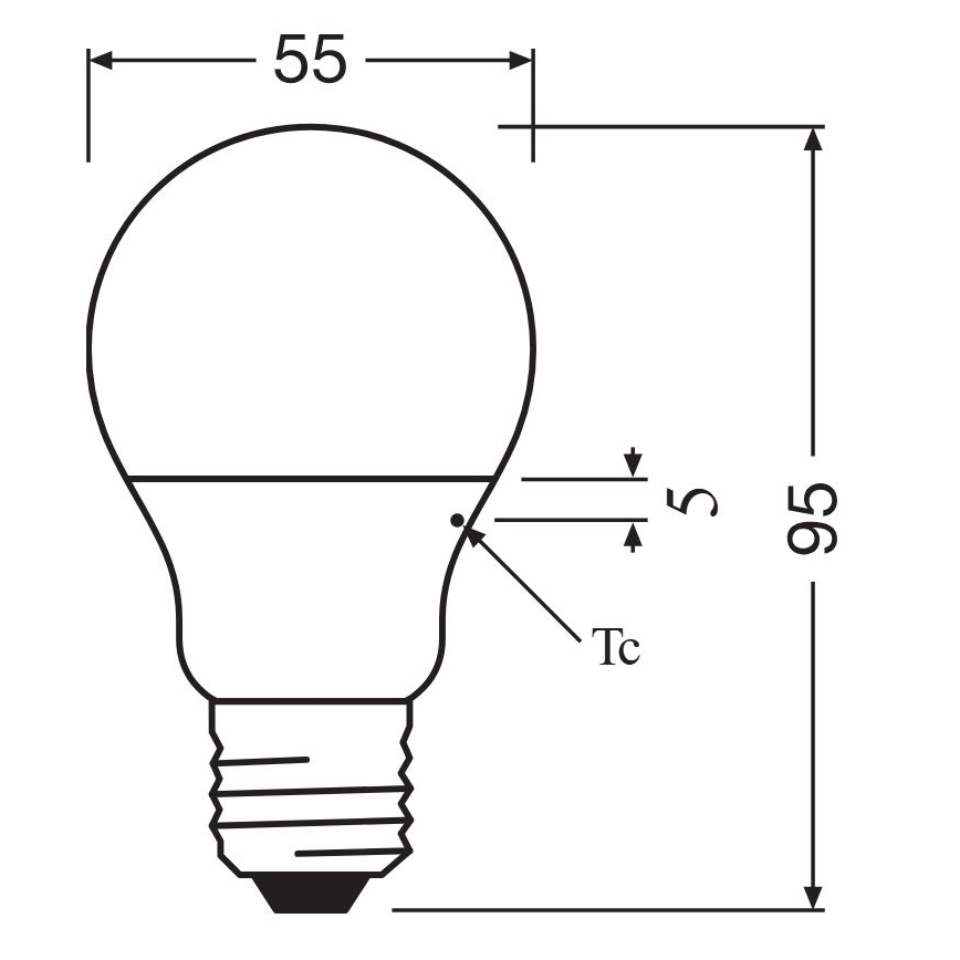 LED Spuldze A40 E14/4,9W/230V 2700K - Osram