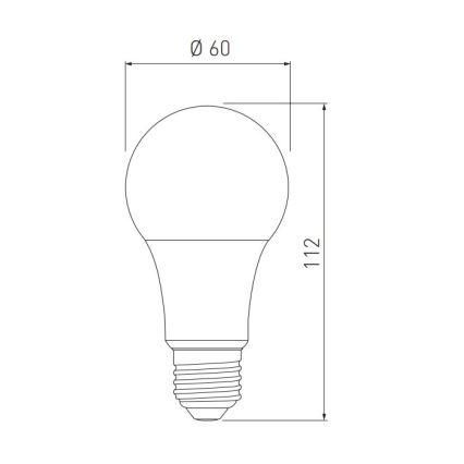 LED Spuldze A60 E27/10W/230V 3000/4000/6400K