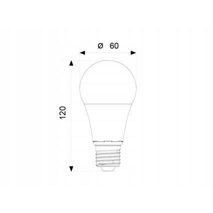 LED Spuldze A60 E27/12W/230V 3000K