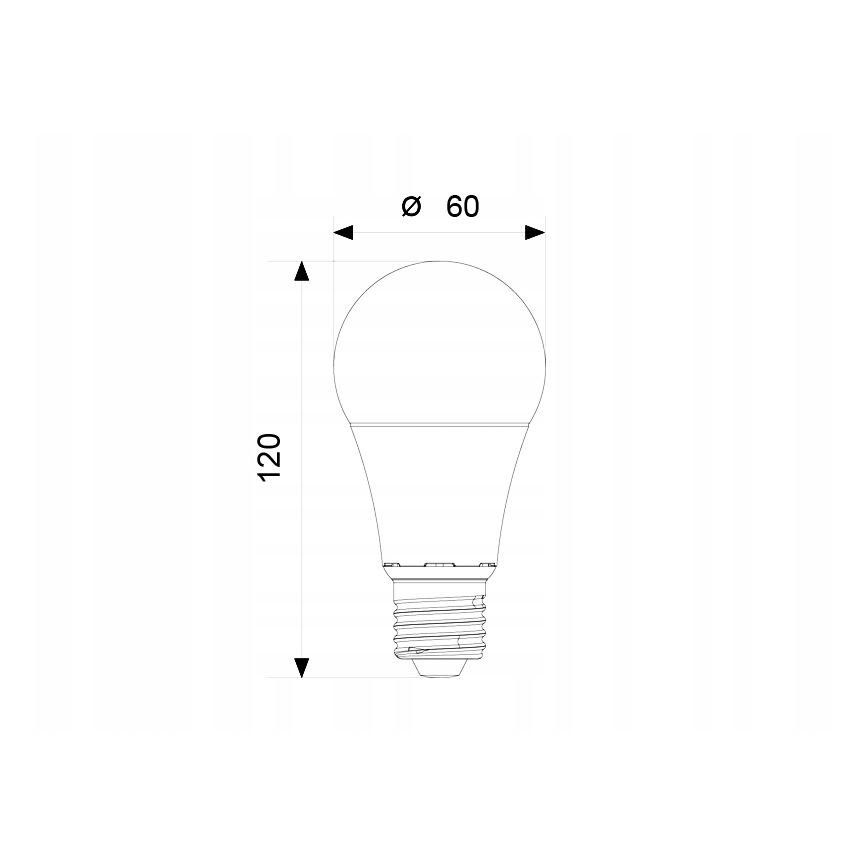 LED Spuldze A60 E27/12W/230V 3000K