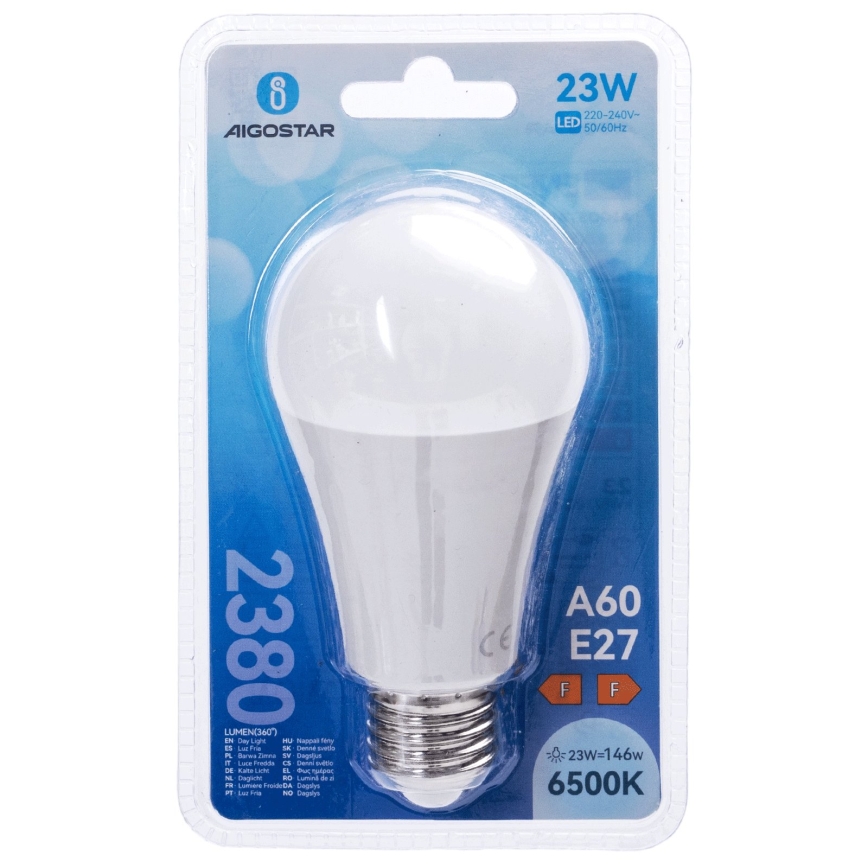 LED spuldze A60 E27/23W/230V 6500K - Aigostar