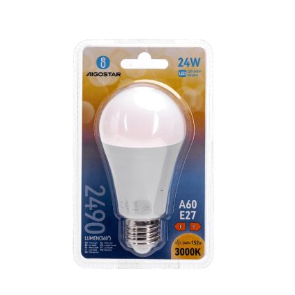 LED spuldze A60 E27/24W/230V 3000K - Aigostar