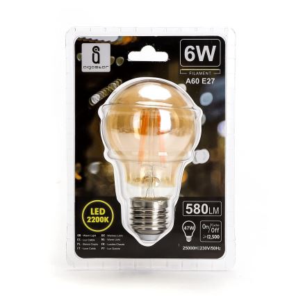 LED Spuldze A60 E27/6W/230V 2200K - Aigostar