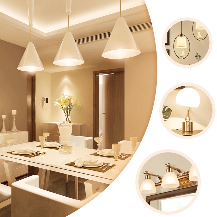LED spuldze A60 E27/6W/230V 330° 2700K - Aigostar