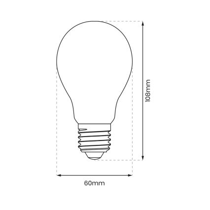 LED Spuldze A60 E27/8W/230V 4000K