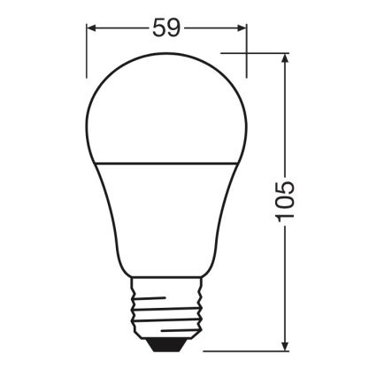 LED spuldze A60 E27/8W/230V 6500K - Osram
