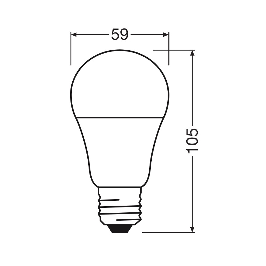LED spuldze A60 E27/8W/230V 6500K - Osram