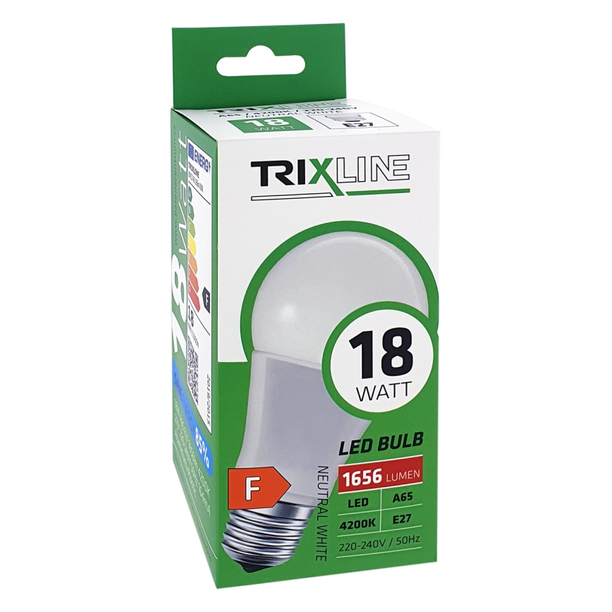 LED Spuldze A65 E27/18W/230V 4200K