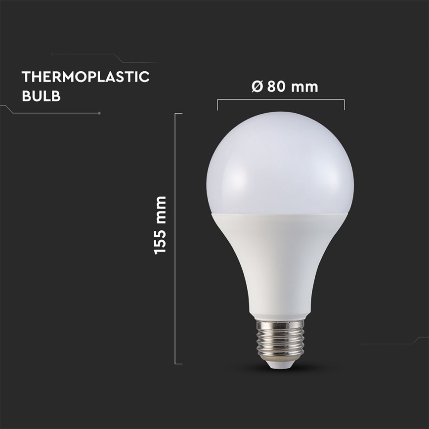 LED Spuldze A80 E27/20W/230V 3000K