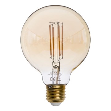 LED spuldze AMBER G95 E27/6,5W/230V 3200K