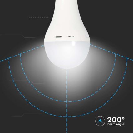 LED Spuldze ar avārijas režīmu A70 E27/9W/230V 4000K
