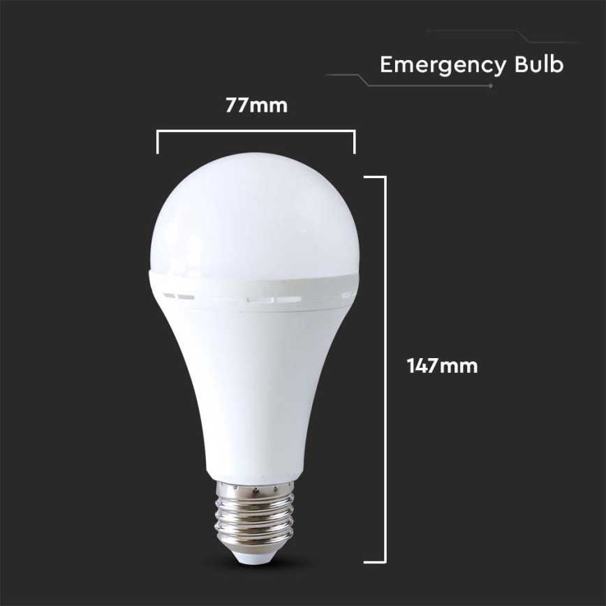 LED Spuldze ar avārijas režīmu A80 E27/12W/230V 4000K