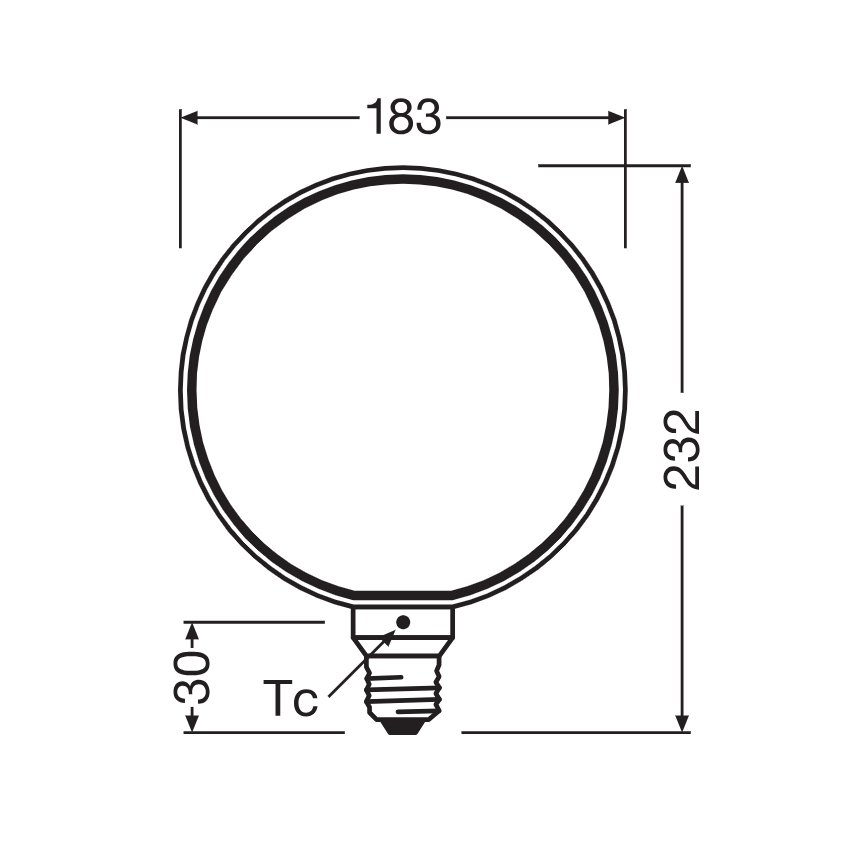 Regulējama LED spuldze VINTAGE FILAMENT E27/4W/230V 1800K - Osram