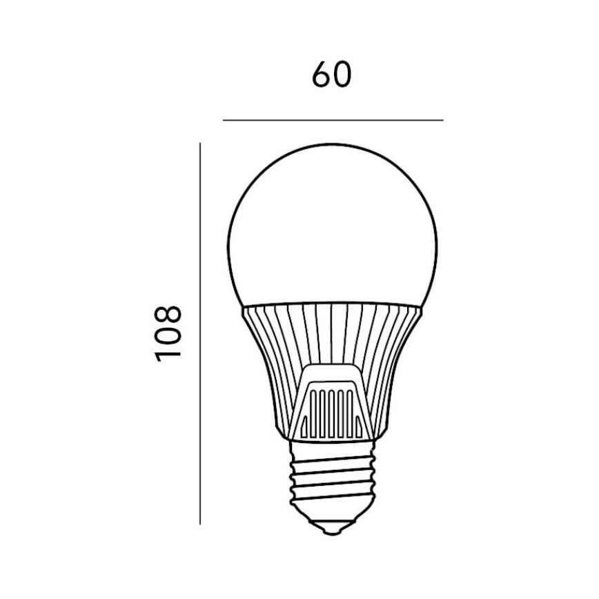 LED Spuldze ar sensoru E27/9W/230V 6500K
