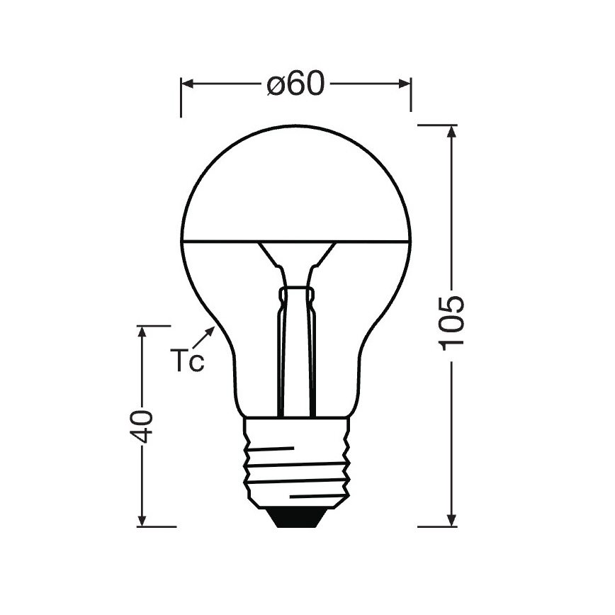 LED spuldze ar spoguļotu virsotni SUPERSTAR E27/7W/230V 2700K zelta krāsas - Osram