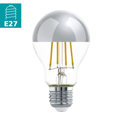 LED Spuldze ar spoguļveida sfērisku apvalku A60 E27/7W/230V 2700K - Eglo 11834