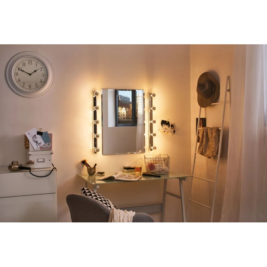 LED Spuldze ar spoguļveida sfērisku apvalku CROWN E14/2,6W/230V 2700K - Paulmann 28663