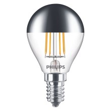 LED Spuldze ar spoguļveida sfērisku apvalku DECO Philips P45 E14/4W/230V 2700K