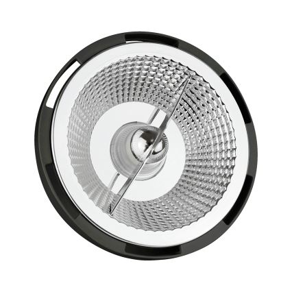 LED Spuldze AR111 GU10/12W/230V 4000K 15° melna