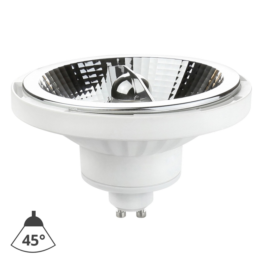 LED Spuldze AR111 GU10/12W/230V 6000K 45° balta