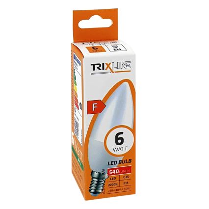 LED Spuldze C35 E14/6W/230V 2700K