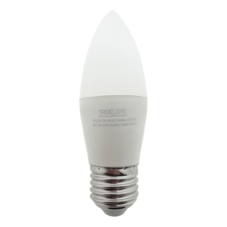 LED Spuldze C35 E27/8W/230V 2700K