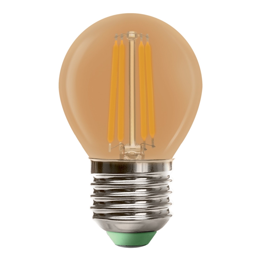 LED Spuldze CLASIC AMBER G45 E27/4W/230V 2200K -  Brilagi