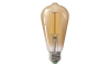 LED Spuldze CLASIC AMBER ST64 E27/10W/230V 2200K – Brilagi