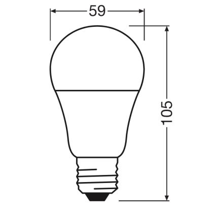 LED spuldze CLASSIC A60 E27/8W/230V 2700K - Ledvance