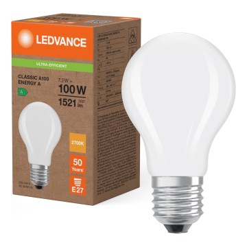 LED spuldze CLASSIC FILAMENT A60 E27/7,2W/230V 2700K - Ledvance