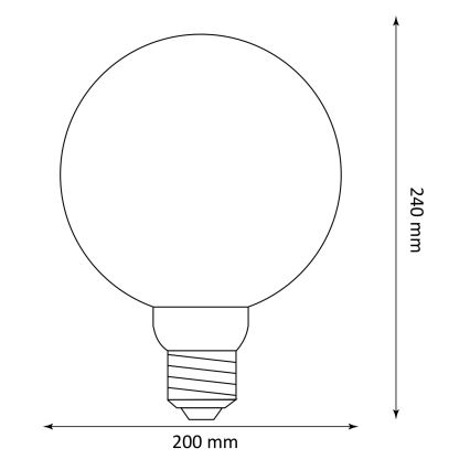LED Spuldze DECO VINTAGE G200 E27/4W/230V 1800K