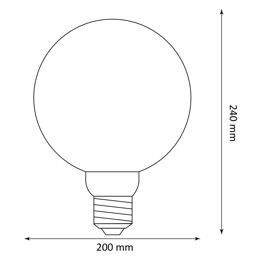 LED Spuldze DECO VINTAGE G200 E27/4W/230V 1800K
