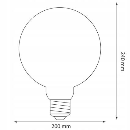 LED spuldze DECO VINTAGE G200 E27/4W/230V 1800K