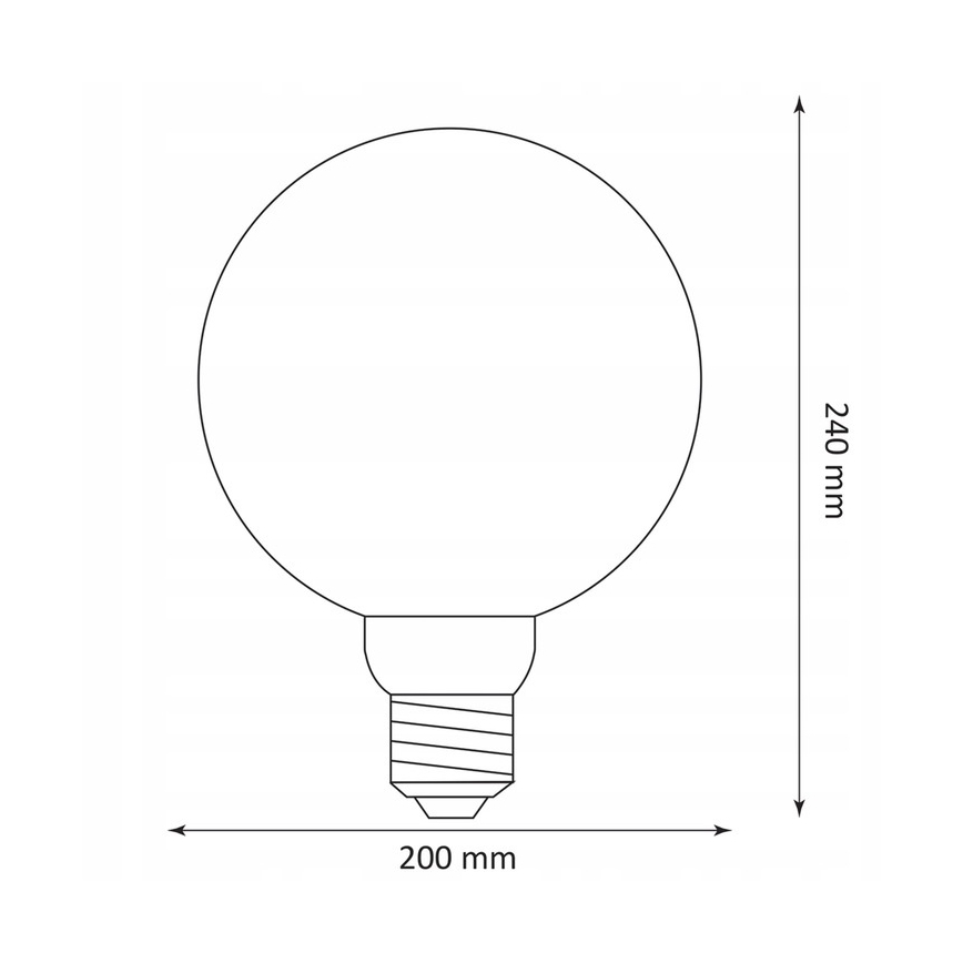 LED spuldze DECO VINTAGE G200 E27/4W/230V 1800K