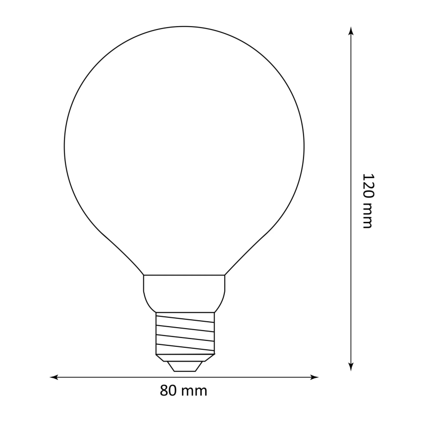 LED Spuldze DECO VINTAGE G80 E27/4W/230V 1800K