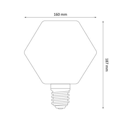 LED spuldze DECO VINTAGE LB160 E27/4W/230V 1800K