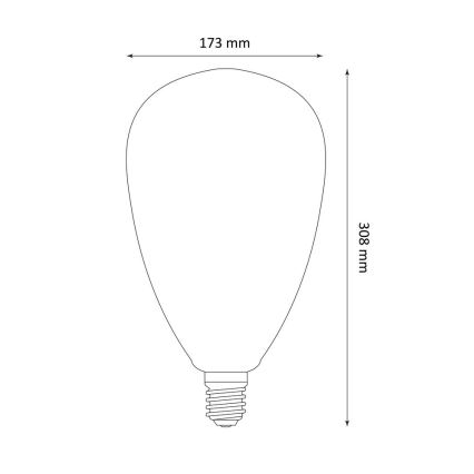 LED spuldze DECO VINTAGE S173 E27/4W/230V 1800K