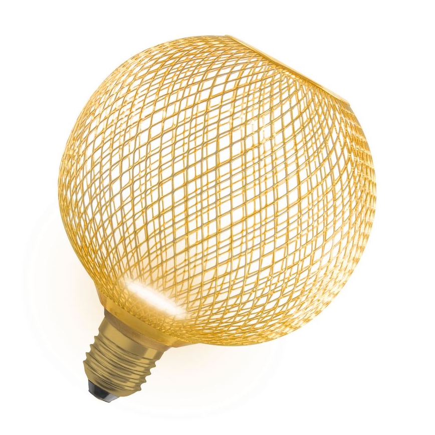 LED Spuldze DECOR FLAT G125 E27/3,5W/230V 2700K zelta - Osram