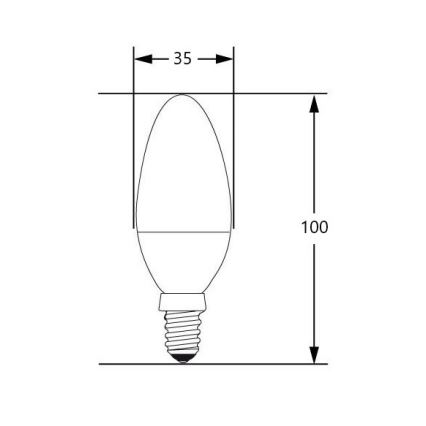 LED Spuldze E14/4W/230V 2700-3000K