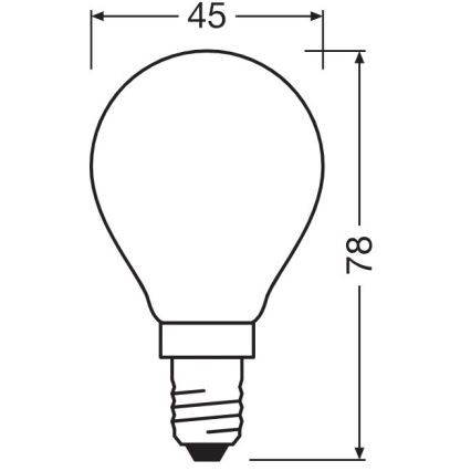 LED Spuldze E14/5,5W/230V 2700K - Osram
