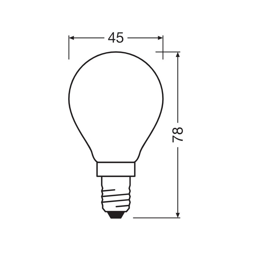 LED Spuldze E14/5,5W/230V 2700K - Osram