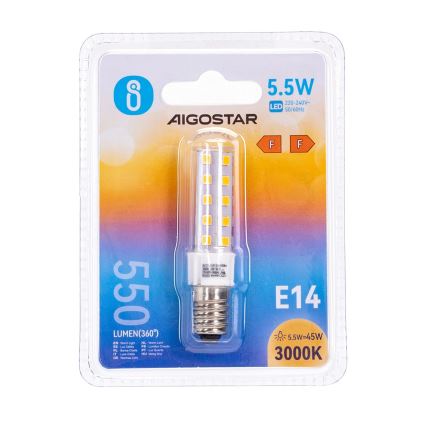 LED Spuldze E14/5,5W/230V 3000K - Aigostar