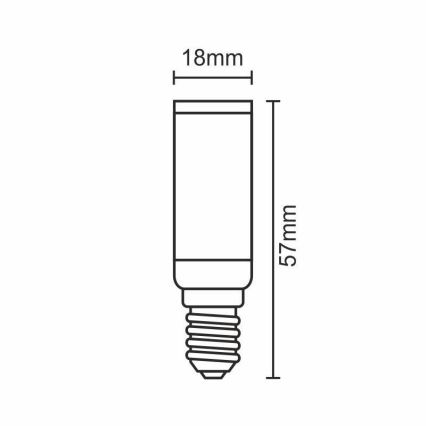 LED spuldze E14/5W/230V 2800K