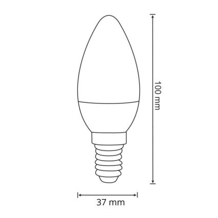 LED Spuldze E14/6,3W/230V 3000K