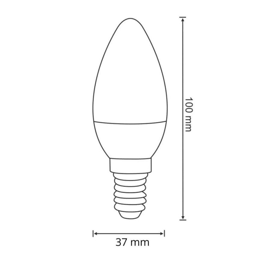 LED Spuldze E14/6,3W/230V 3000K