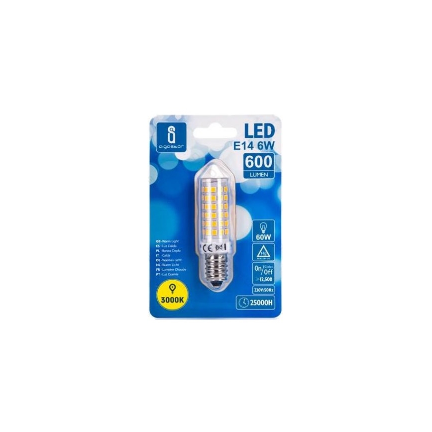 LED spuldze E14/6W/230V 3000K - Aigostar