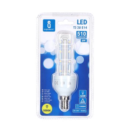 LED Spuldze E14/6W/230V 3000K - Aigostar