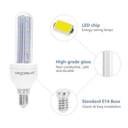 LED Spuldze E14/6W/230V 6500K - Aigostar