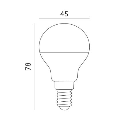 LED spuldze E14/7W/230V 3000K 525lm