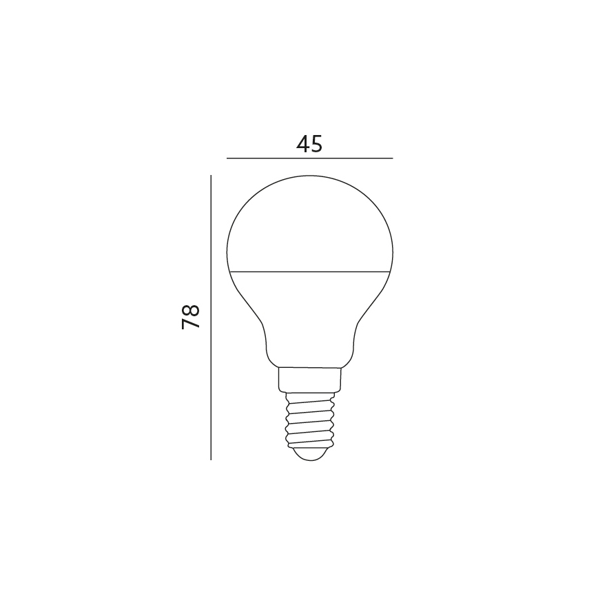LED spuldze E14/7W/230V 3000K 525lm